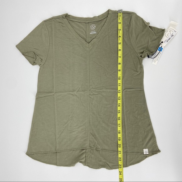 NEW Nordstrom Treasure & Bond Easy Swing Short Sleeve Tee Green Size 10/12 - Picture 10 of 12